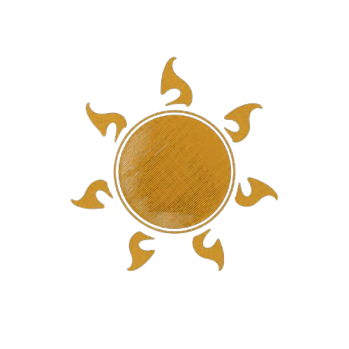 Burning Republic sun logo